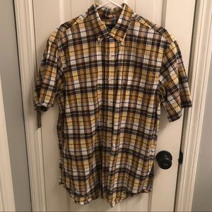 Club Room Short Sleeve Casual Button Down Medium